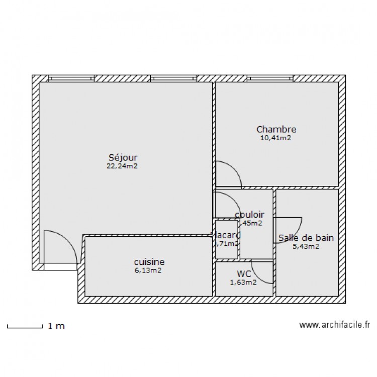 Appart deb's thib. Plan de 0 pièce et 0 m2