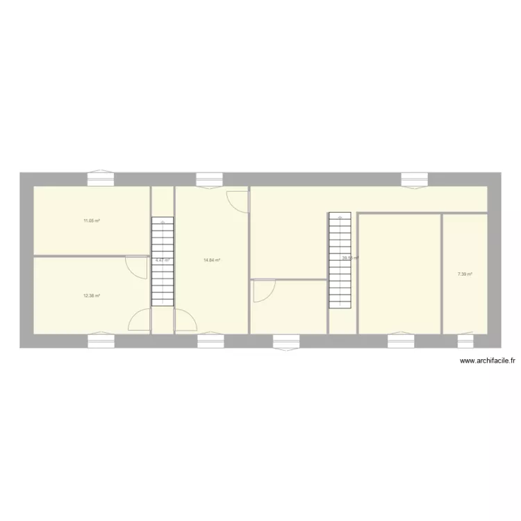 2eme &eacute;tage Gleiz&eacute;. Plan de 