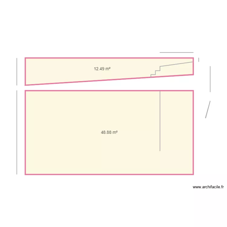 Piscine actuelle. Plan de 
