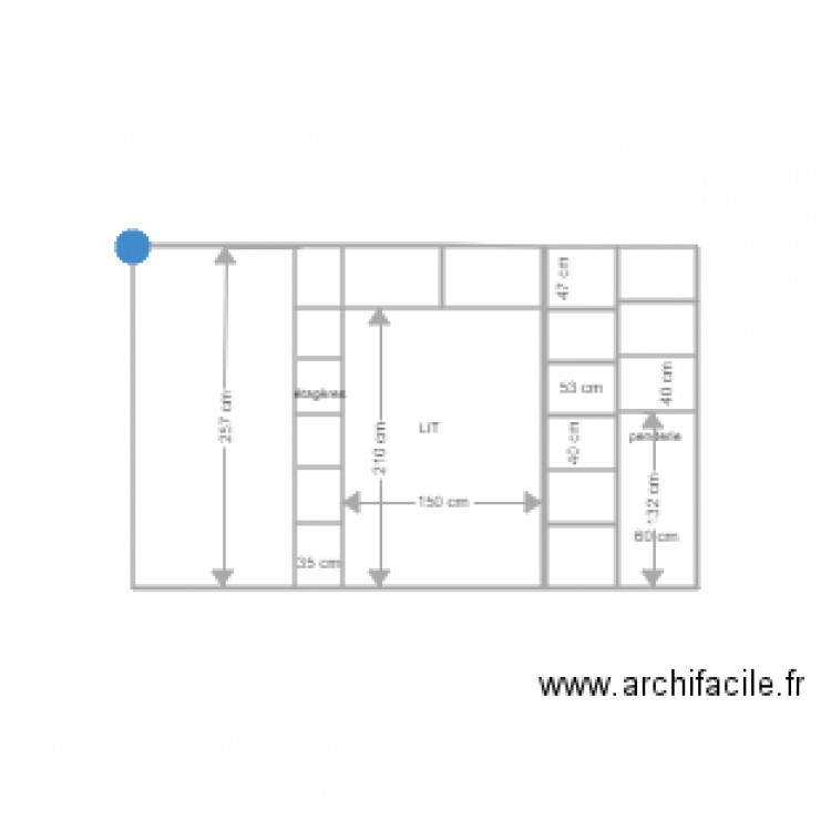 placard lit niogret intérieur 16 janvier. Plan de 0 pièce et 0 m2