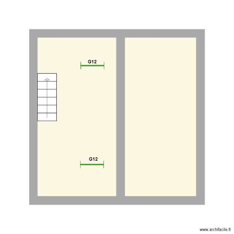 ODILE GRENIER. Plan de 2 pièces et 21 m2