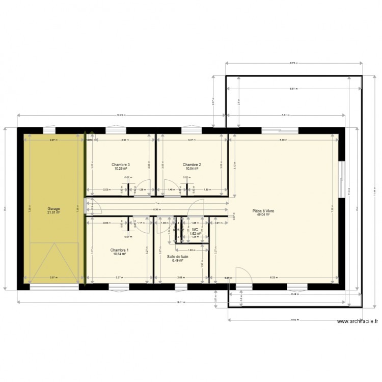 CREAMANDE 3 90 modifié. Plan de 0 pièce et 0 m2