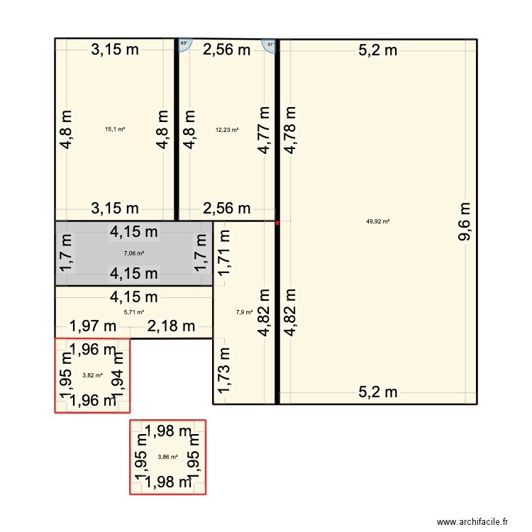 Plan Bostau. Plan de 0 pièce et 0 m2