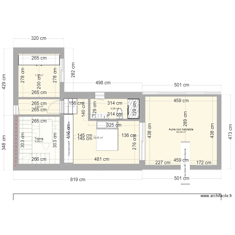 essai nif naf barnabé conservé V8. Plan de 0 pièce et 0 m2