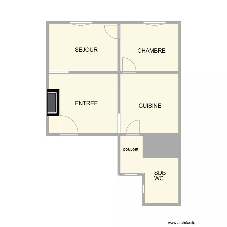 AQUITAINE 2 EME FACE. Plan de 7  et 33 m²