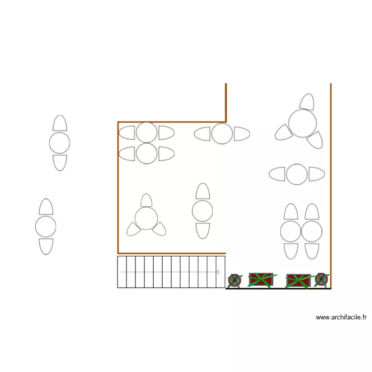 terrasse am&eacute;nagement 1. Plan de 
