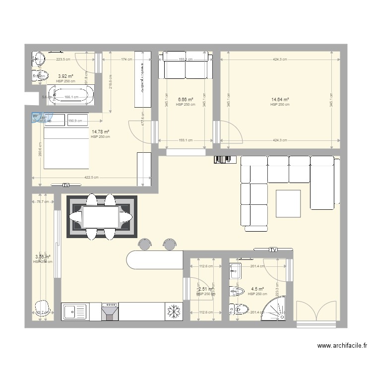 house 1. Plan de 0 pièce et 0 m2