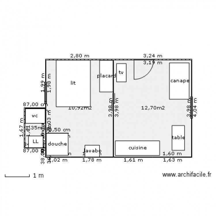 appart 102. Plan de 0 pièce et 0 m2