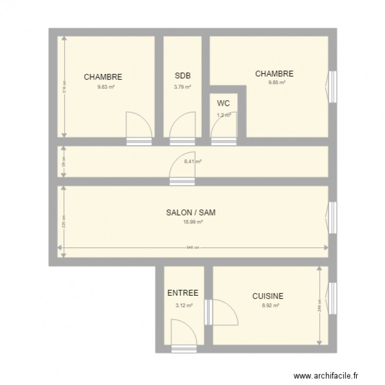 ELOUARIACHI. Plan de 0 pièce et 0 m2