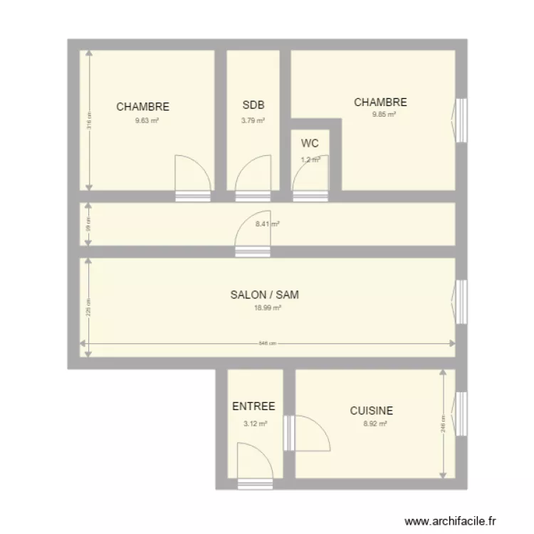 ELOUARIACHI. Plan de 