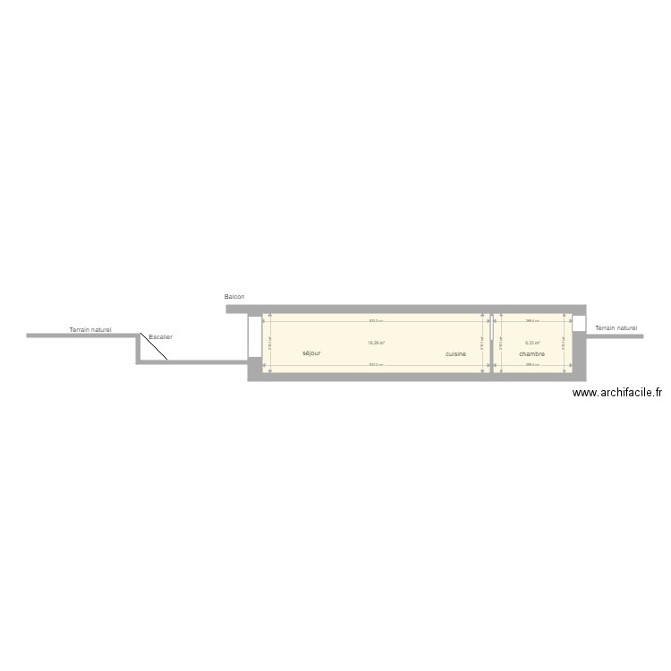 viro studio coupe. Plan de 0 pièce et 0 m2