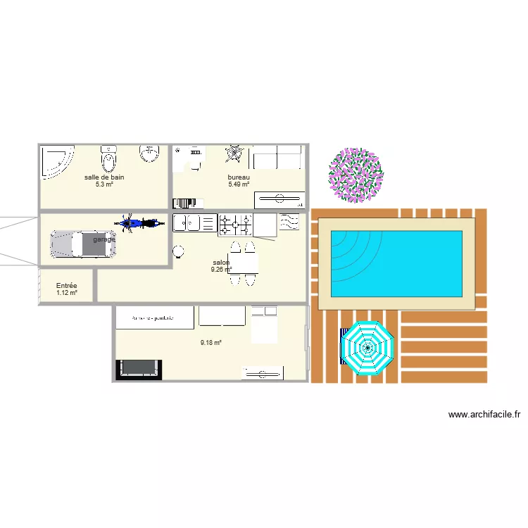 Maison Loulou. Plan de 