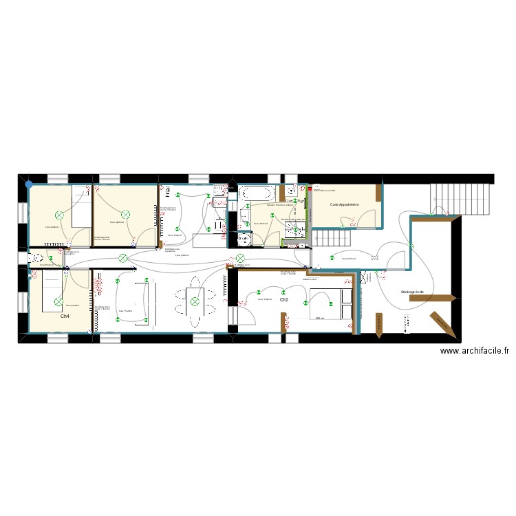 Ecole St Therèse projet final. Plan de 13 pièces et 39 m2