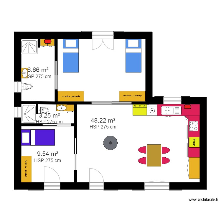 maison. Plan de 0 pièce et 0 m2