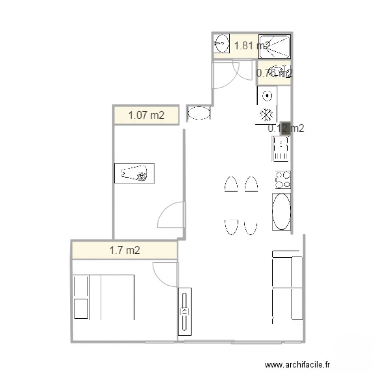 20150923 WC séparés et sdb entrée. Plan de 0 pièce et 0 m2