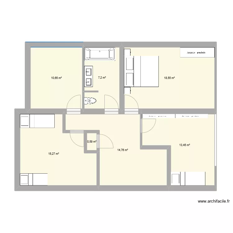 1er etage bis. Plan de 