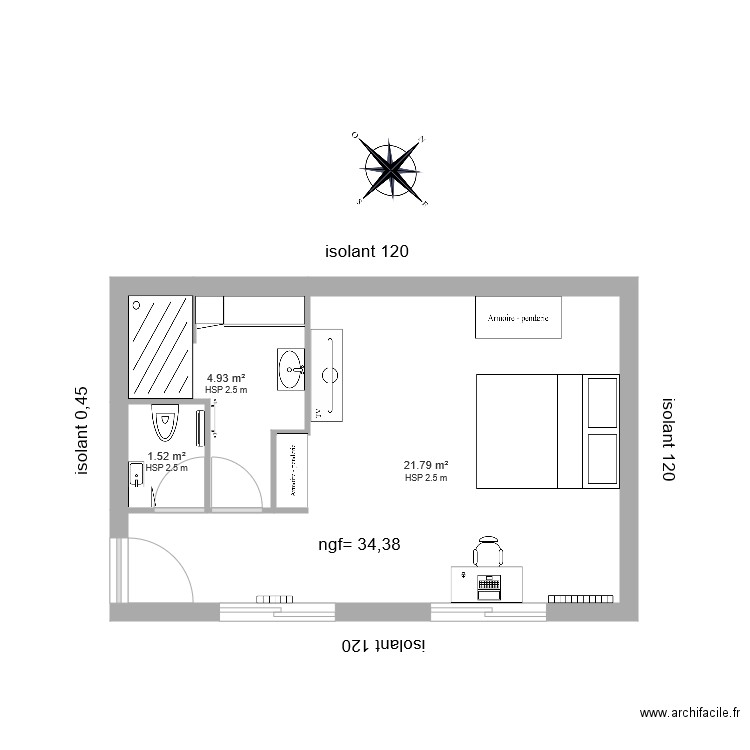 plan interieur. Plan de 0 pièce et 0 m2