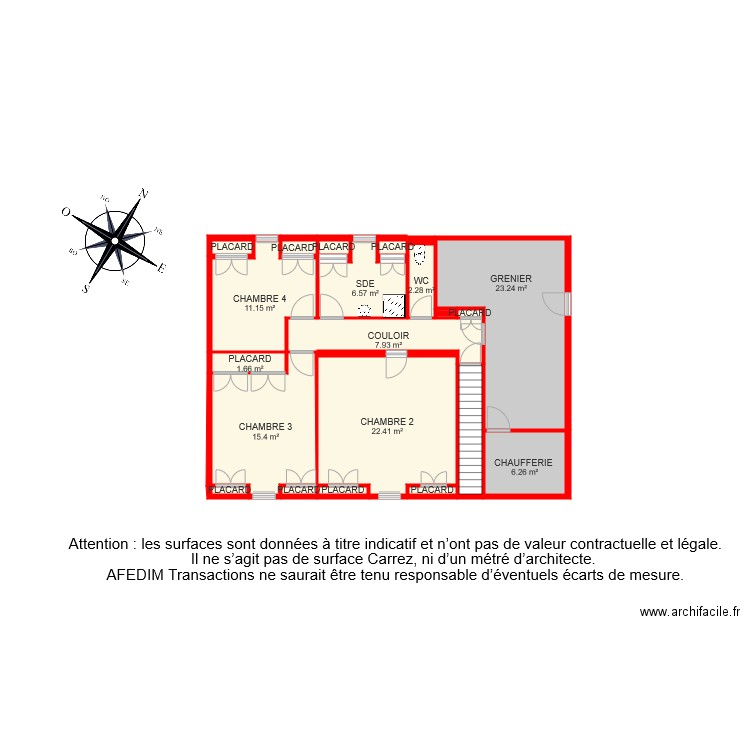 BI 6330 ETAGE 1 HUBERT. Plan de 0 pièce et 0 m2