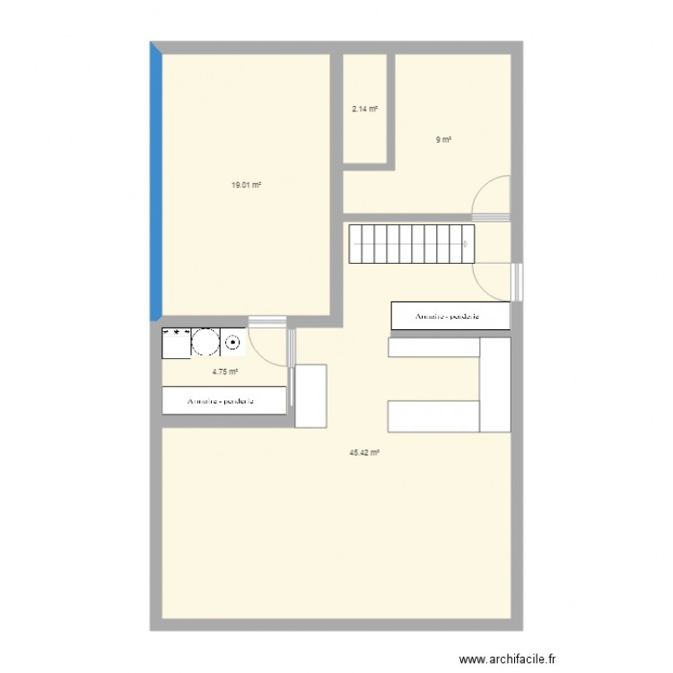 PLAN MAISON ANGLE. Plan de 0 pièce et 0 m2