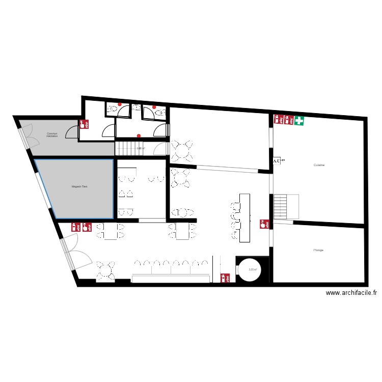Ideal a Table 2 MS RDC. Plan de 0 pièce et 0 m2