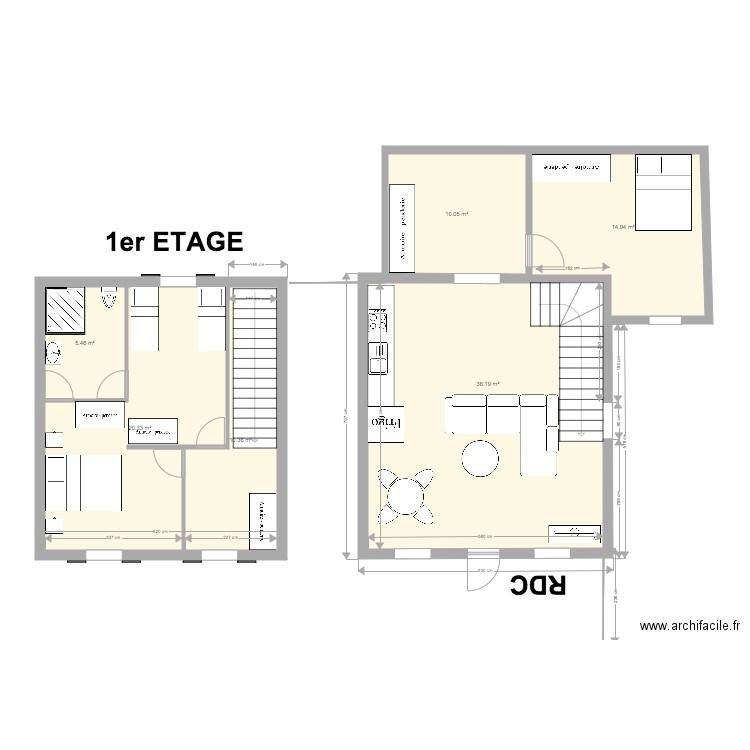 Appartement 3 V4. Plan de 0 pièce et 0 m2