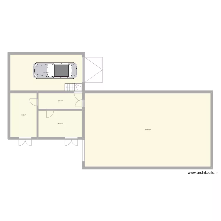 maison deux. Plan de 