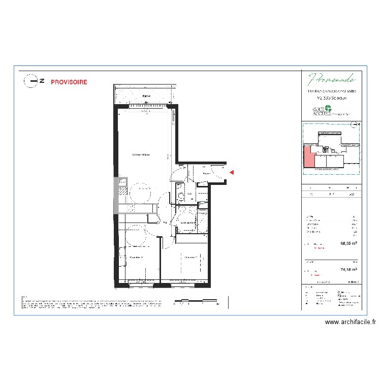 Promenade Pilet. Plan de 0 pièce et 0 m2