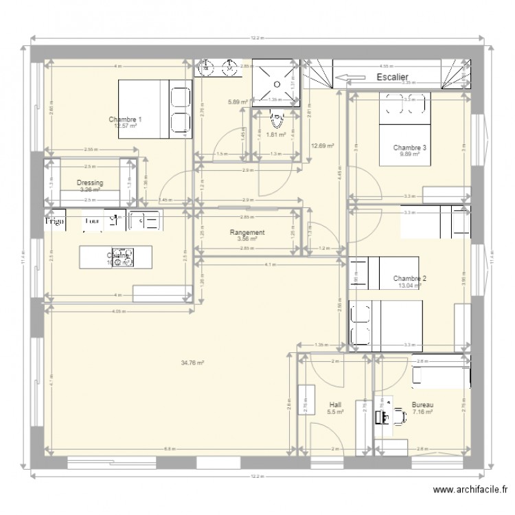 maison607C. Plan de 0 pièce et 0 m2