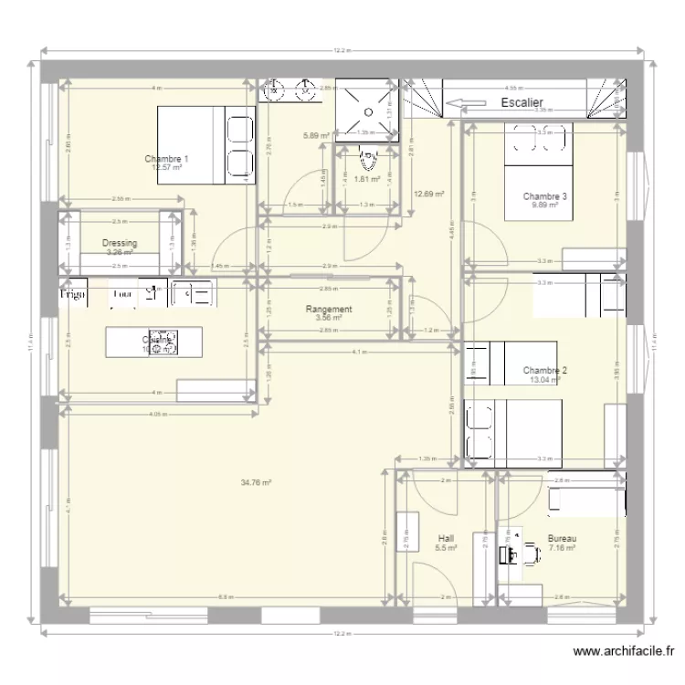 maison607C. Plan de 