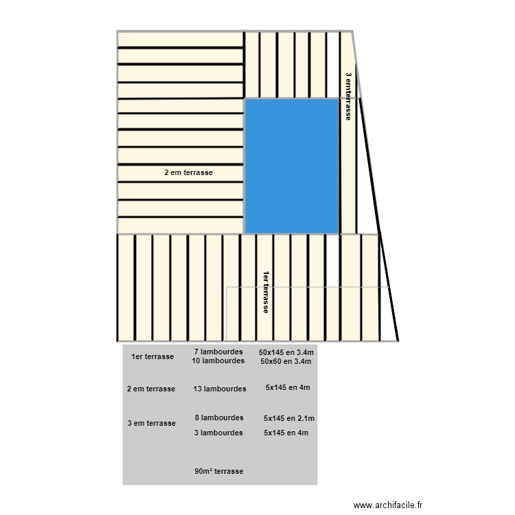 terrasse james. Plan de 0 pièce et 0 m2