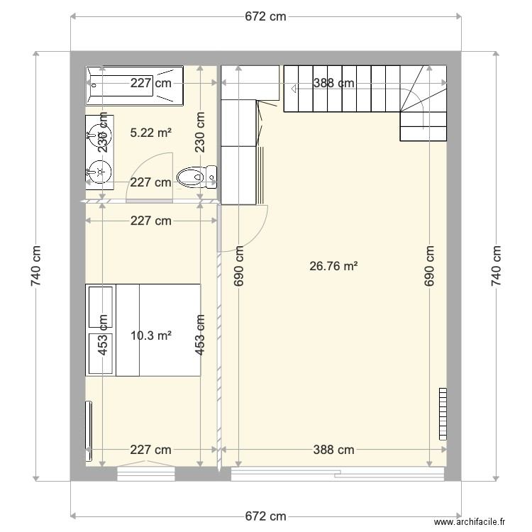 bailly. Plan de 0 pièce et 0 m2