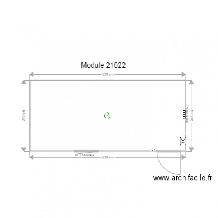 Module 21022. Plan de 0 pièce et 0 m2