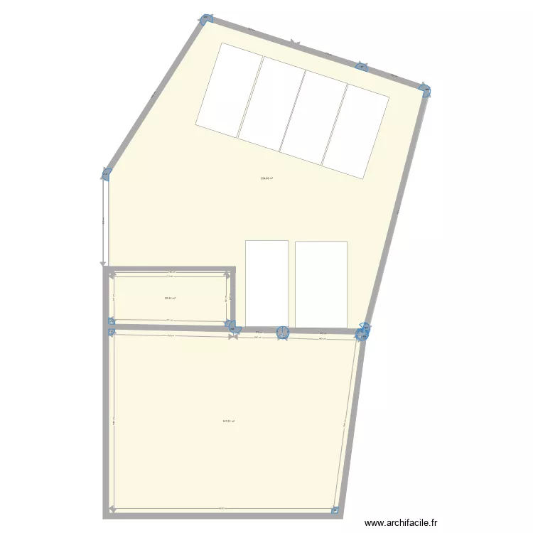 Bureau le Ballon. Plan de 