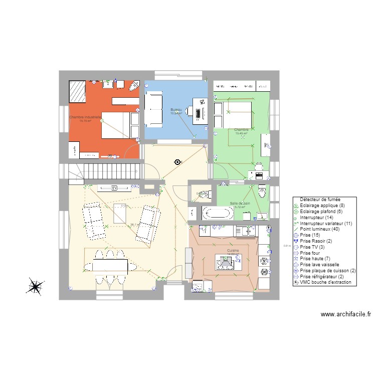 Plan modif 1. Plan de 0 pièce et 0 m2