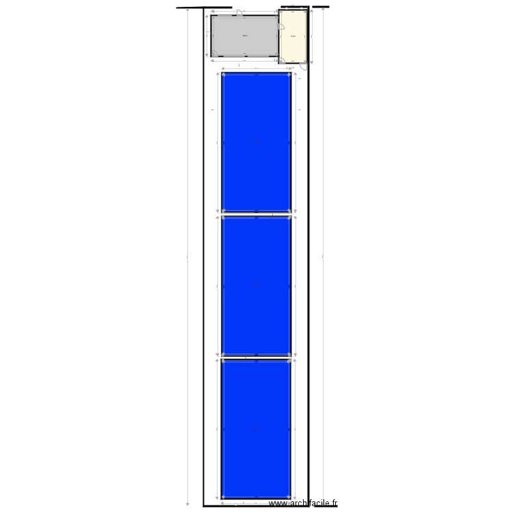 club house plus terrains rtouché. Plan de 0 pièce et 0 m2