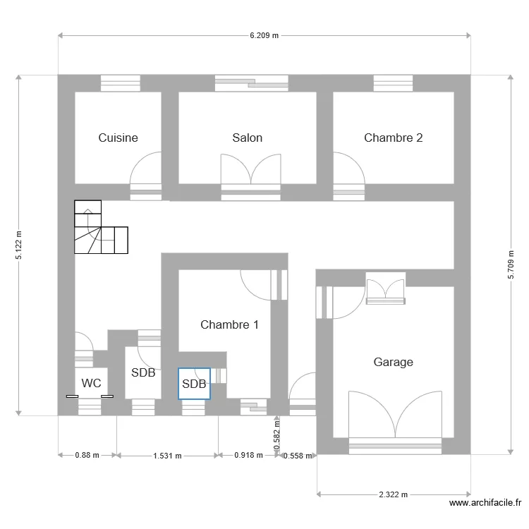 maison s&eacute;n&eacute;gal. Plan de 