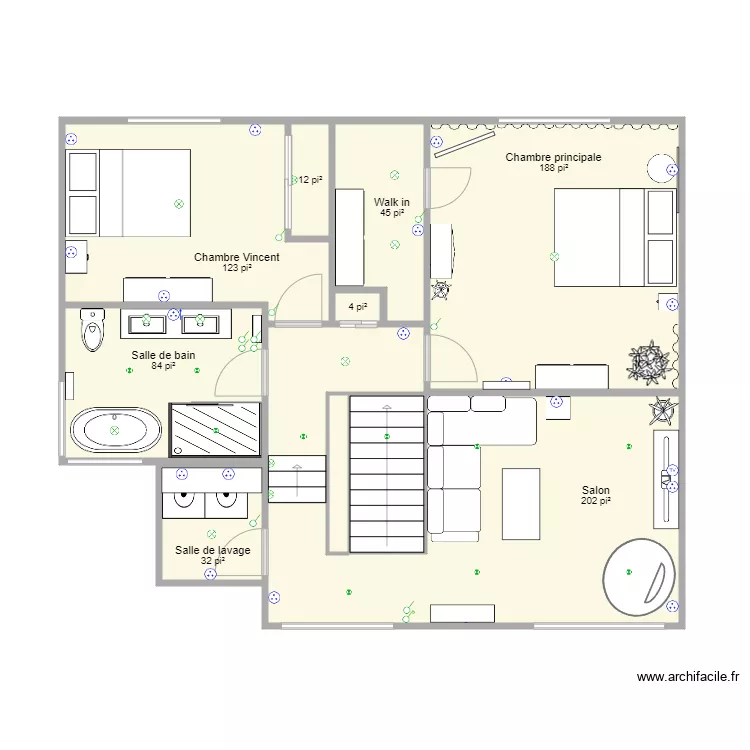 &Eacute;tage Madrigal juin 2021. Plan de 