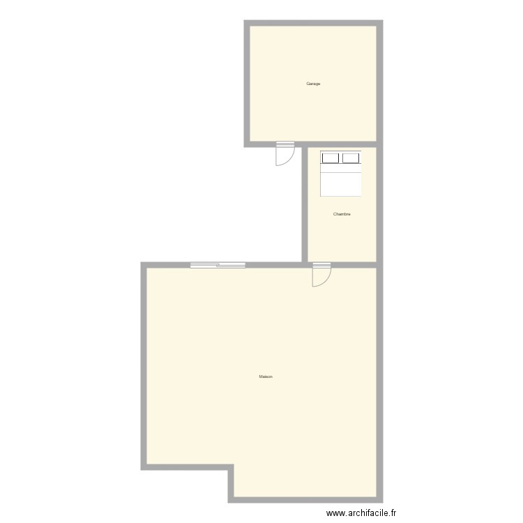 Extension maison pour chambre 2. Plan de 0 pièce et 0 m2
