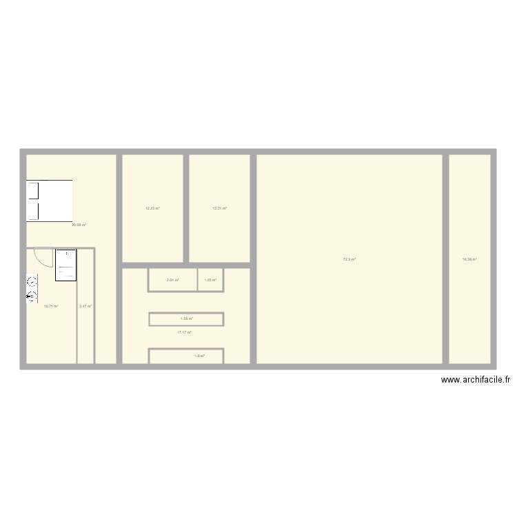 Maison béton. Plan de 0 pièce et 0 m2