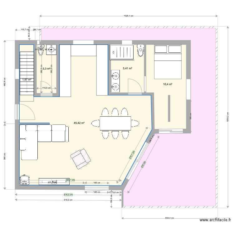 GGE+MAISON. Plan de 12 pièces et 203 m2