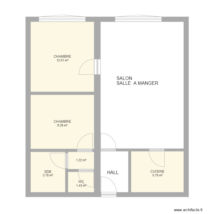 gh 321 avec nom des pieces. Plan de 0 pièce et 0 m2