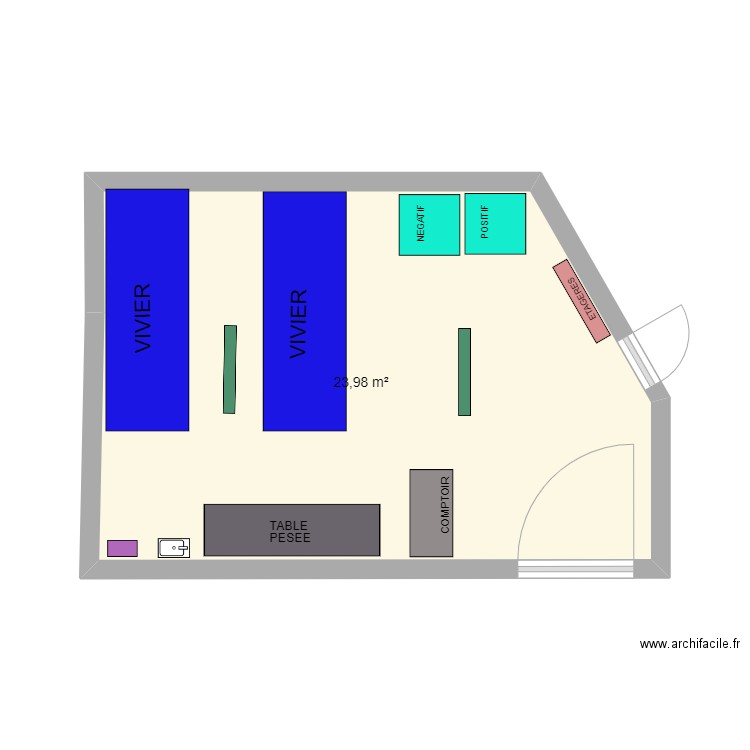 VIVIERS BOURG 5. Plan de 0 pièce et 0 m2