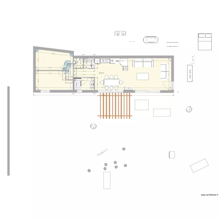 LOUISIERE PATIO ENTREE. Plan de 