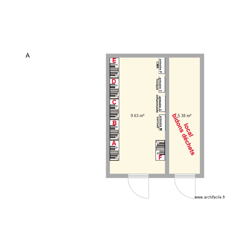 projet 4 bungalow. Plan de 0 pièce et 0 m2