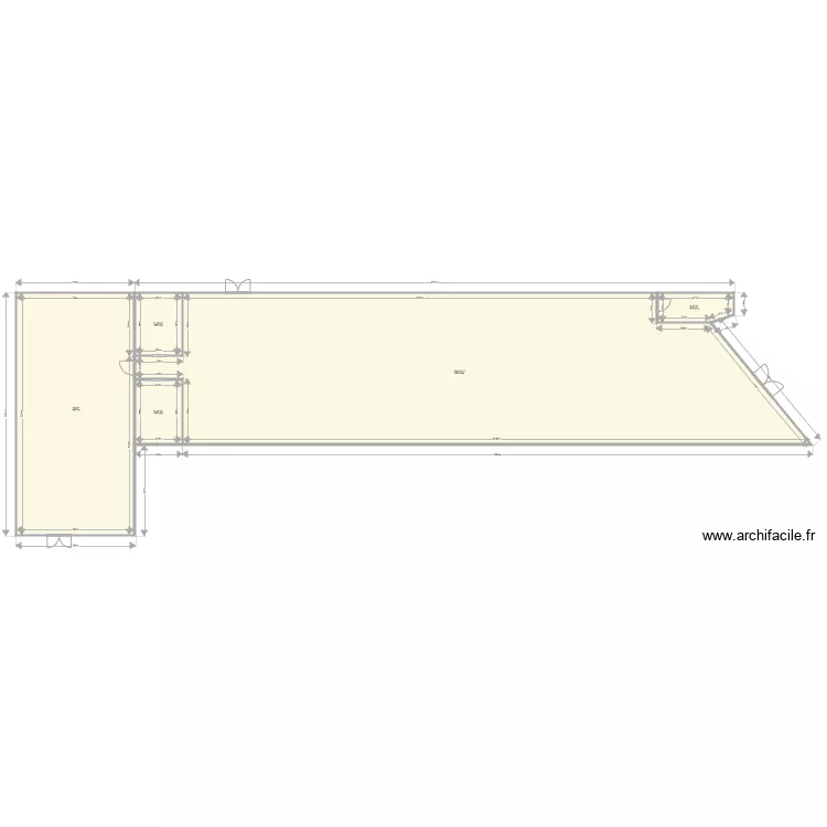 LOCAL BOE AVANT TRAVAUX. Plan de LOCAL BOE AVANT TRAVAUX. Plan de
