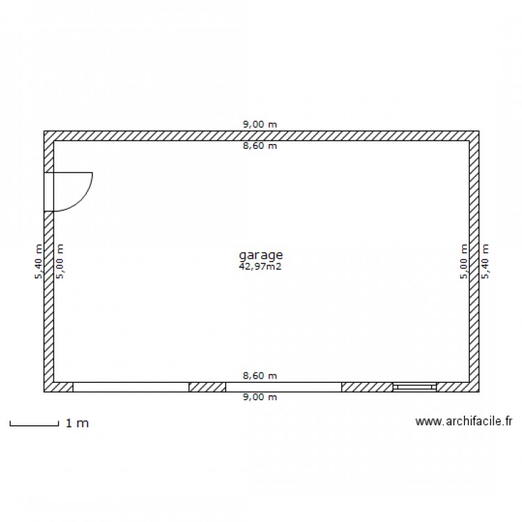 garage . Plan de 0 pièce et 0 m2