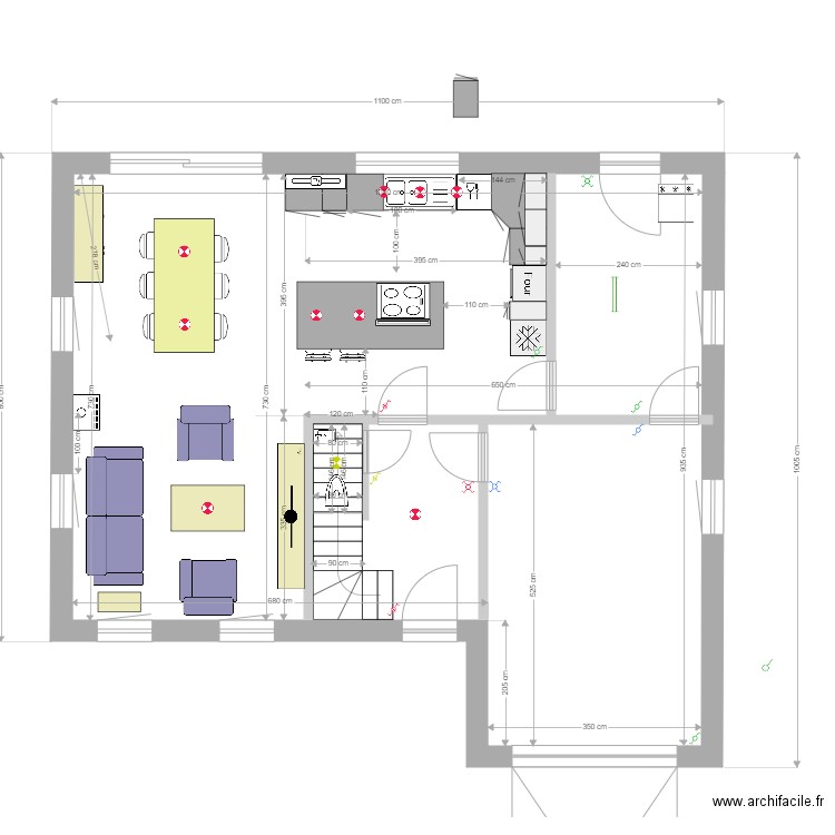 Cotations. Plan de 0 pièce et 0 m2