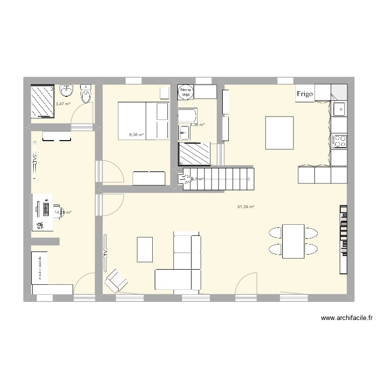 Maison Plan 6 Pi ces 84 M2 Dessin Par Carine maison-plan-6-pi-ces-84-m2-dessin-par-carine