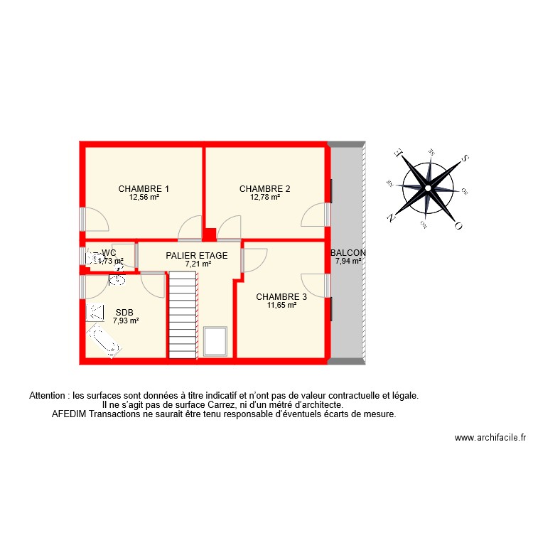 BI 4992 ETAGE . Plan de 0 pièce et 0 m2