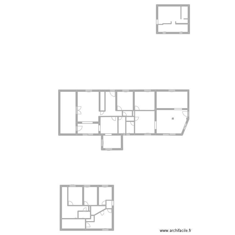 CAVALAIRE plan VF travaux V4 vide. Plan de 28 pièces et 274 m2